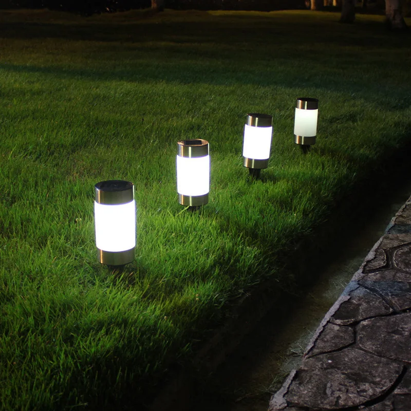 Garden Ground Plug Solar Led Garden Light Plastic Lawn Outdoor Waterproof Balcony Polysilicon Solarpanel Courtyard Floor Lights