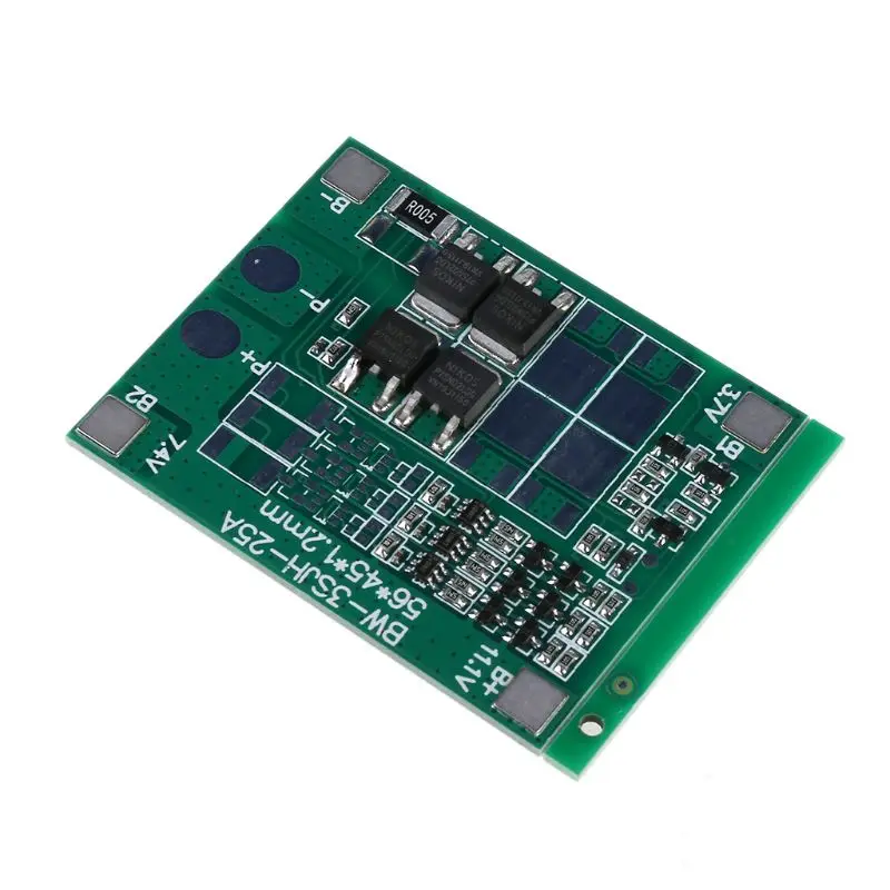 Защитная печатная плата BMS зарядного устройства для литий ионных батарей 3S 12A 12 В