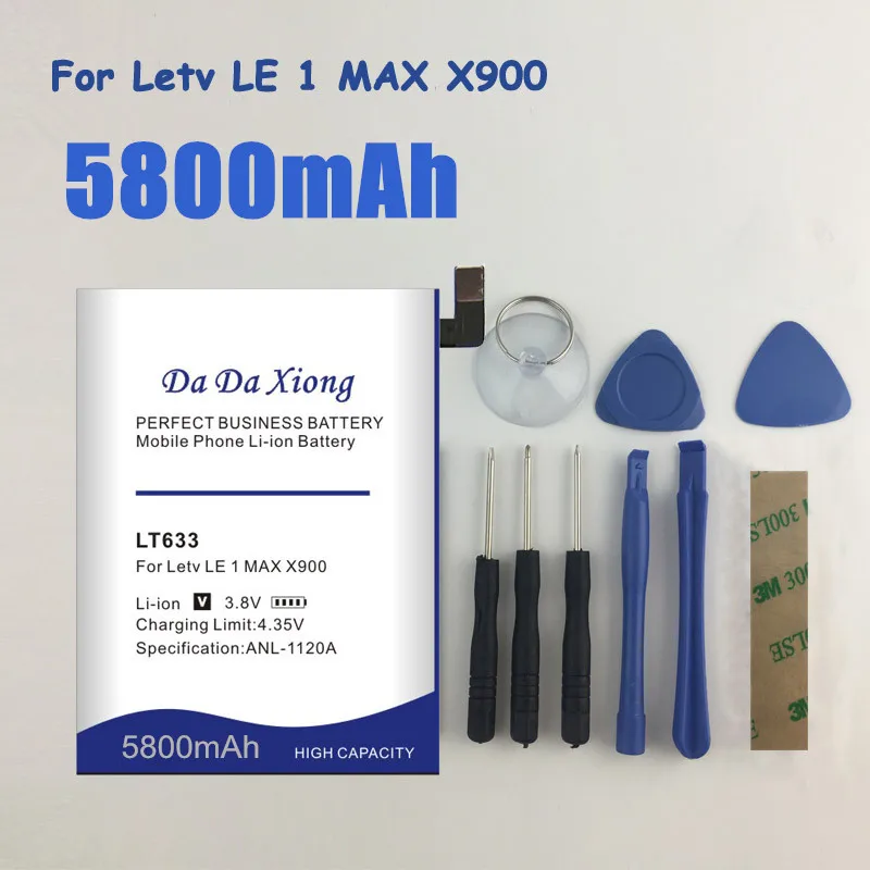 

DaDaXiong Original 5650mAh LT633 Battery For Letv 1 Max X900 One