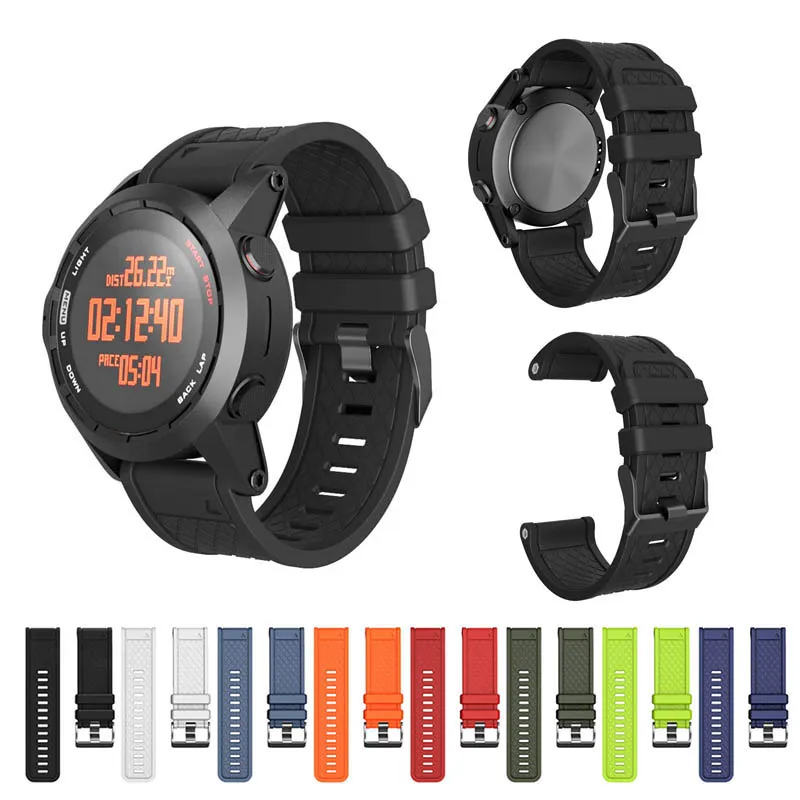 Силиконовый спортивный ремешок для наручных часов Сменный ремень Garmin Fenix/Fenix 2 S288 |