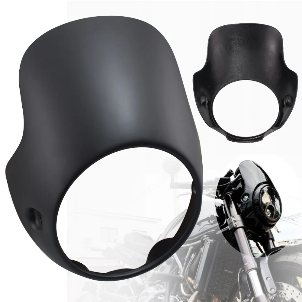 Ретро Кафе 7 5 &quotфара обтекатель Fly фары объемного ветрового стекла для Triumph Bonneville