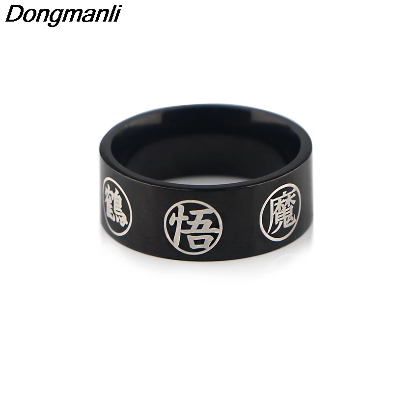 P4559 Dongmanli модный стиль аниме ретро мужские ювелирные изделия кольцо черный