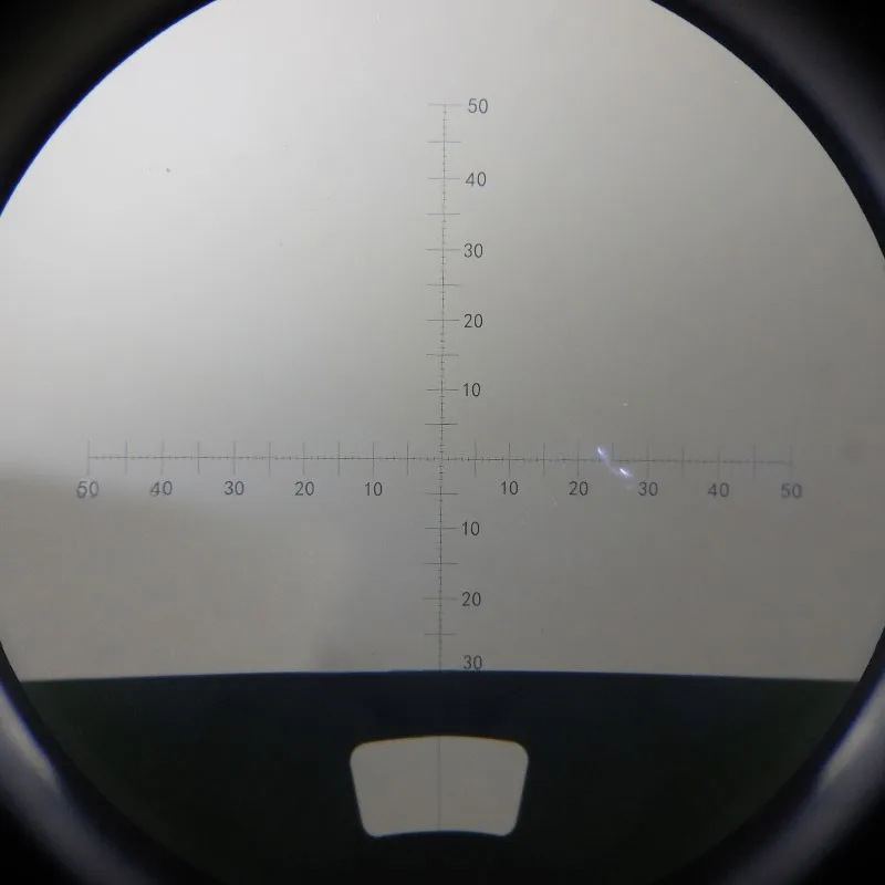 22mm Diameter Micrometer Scale Microscope Optical Eyepiece Scale Calibration Cross Ruler Grid for Microscope Binoculars