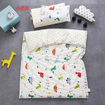 

6Pcs/Set Kindergarten Bedding Set Printed Crib Bedding Kit Home Baby Bedding Set High Quality Quilt Sheet Pillow Lovely Pattern