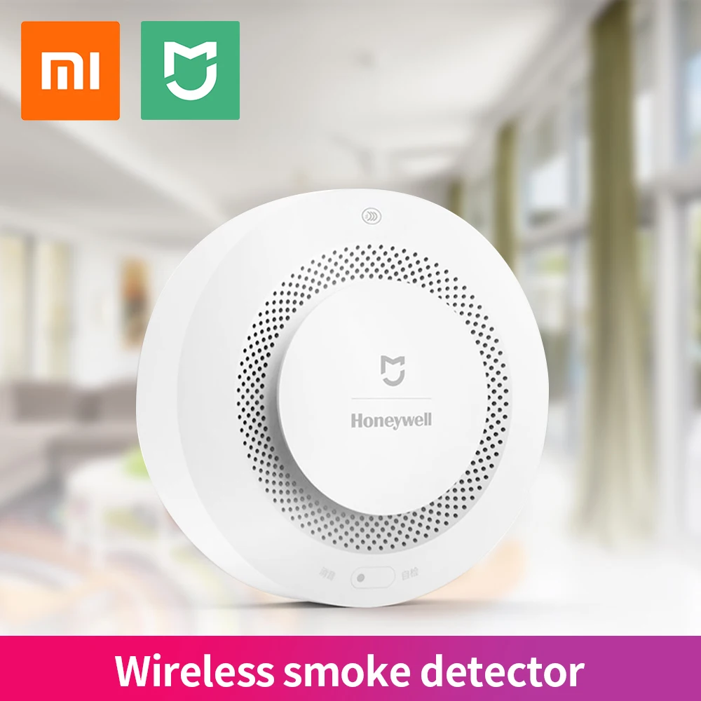 Xiaomi Fire Alarm Sensor Smoke Detector Work with Gateway Smart Home Alarm Security System Gas Detector APP Control
