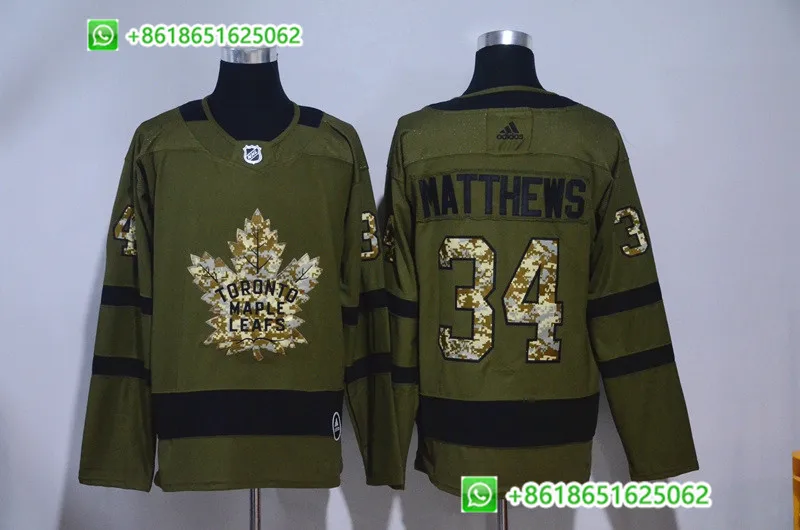 Белый Мужские хоккейные трикотажные изделия Toronto Maple Auston Matthews Mitchell Marner - Цвет: Белый