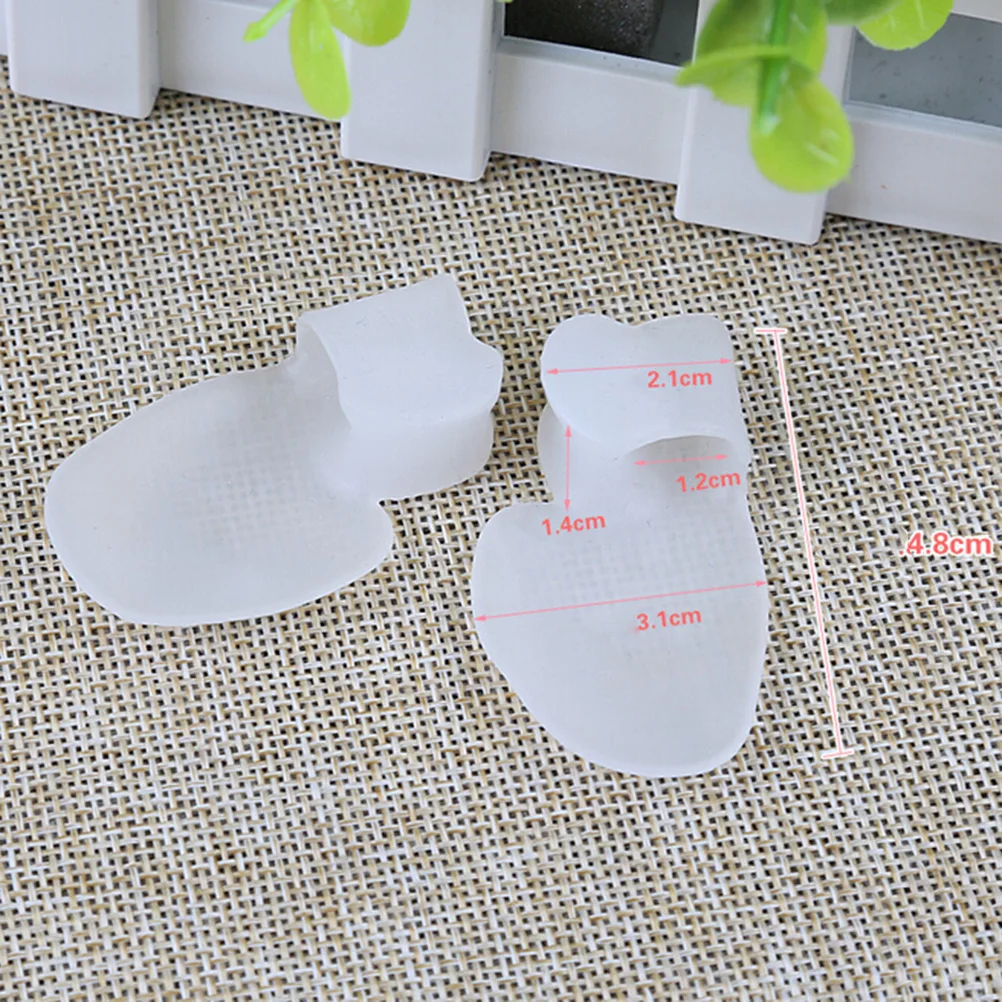 1 Pair Foot Care Silicone Little Toe Separator Orthopedic Supplies Hallux Valgus Corrector Bone Bunion Orthotics Massage