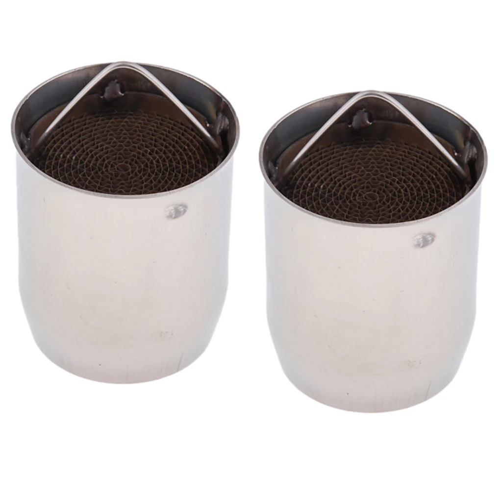 MagiDeal 2 Pcs 60mm Moto Exhaust Pipe Can DB Killer Silencer Muffler Baffle