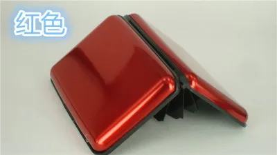 Анти-RFID сканирующий защитный держатель для карт Алюминиевый металлический блокирующий чехол для ID кредитных карт популярный кошелек для кредитных карт# C - Цвет: Red