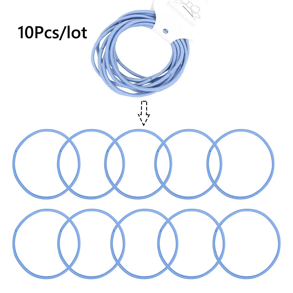 10 шт./лот, 5 см., резинки, эластичная резинка для волос, резинки для волос, для девочек, повязка на голову, украшения, галстуки, женские аксессуары для волос