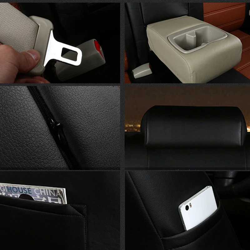 AutoDecorun 14 шт./компл. подушка на сиденье автомобиля из искусственной кожи для fiat Punto