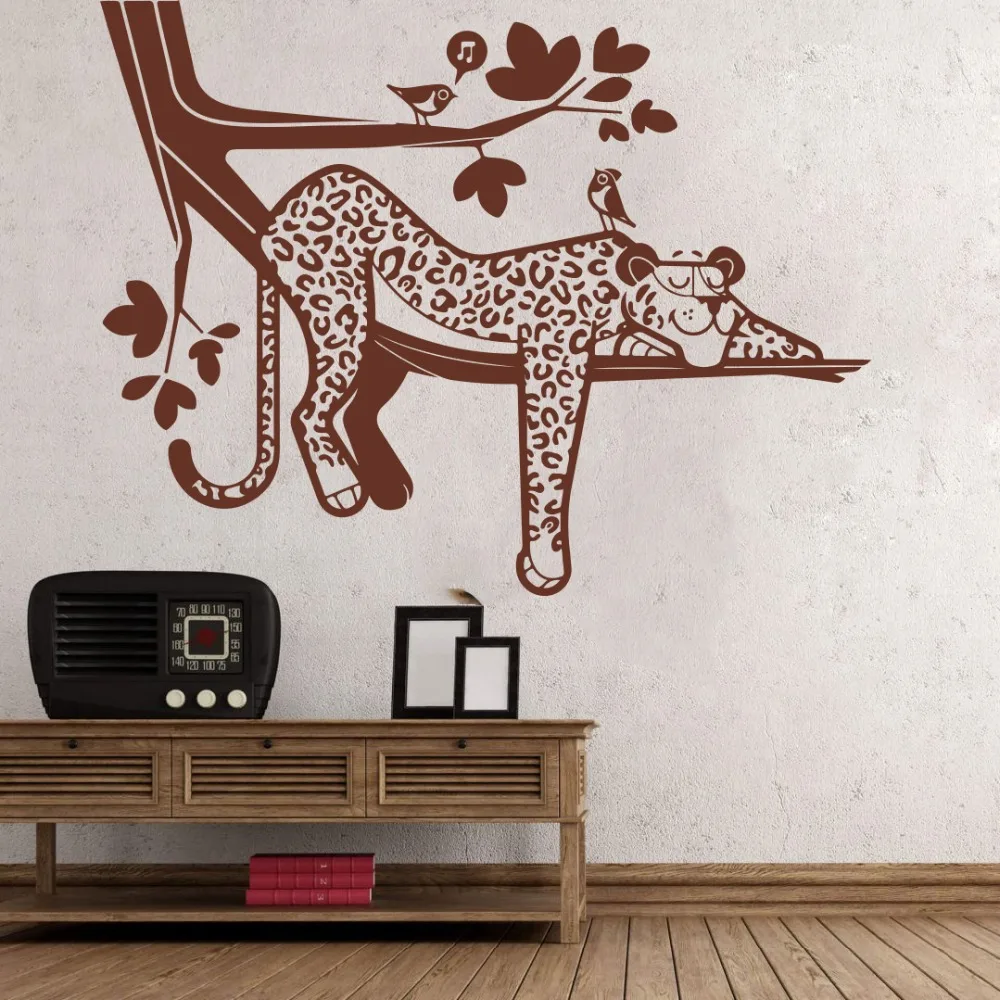 safari tree wall decal