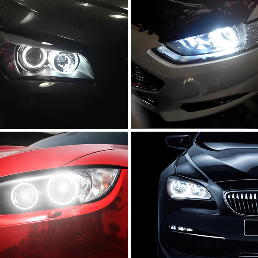 Farol de Led Olhos de Anjo 6500k para Bmw Automotivo Halo Anel Lâmpada E92 E93 E63 Lâmpadas E70 Acessórios Automotivos Interior h8 120w 3 H8 farol de led automotivo, 120w, h8,