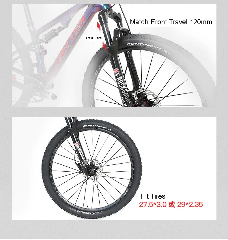 Mtb перегрузка полная подвесная карбоновая рама крест-кол XC Fat Bike 12*148 мм задний амортизатор 190*50 мм шины 27,5*3,0 29*2,35