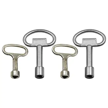 

4Pcs Valve Key Elevator Valve Key Triangle Valve Key Disassembling Wrench Disassembling Tool for Factory Home Water Meter