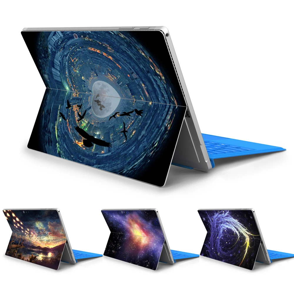 Виниловые наклейки для Microsoft Surface Pro 4 5 6 Starry sky series ноутбука 5/6|Наклейки ноутбуков| |