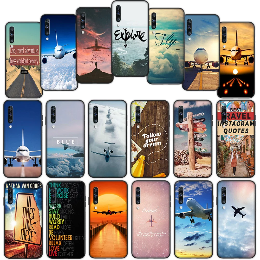 Самолет дорожные планы Приключения Мягкая обложка чехол для Samsung Galaxy S20fe S21 плюс A02