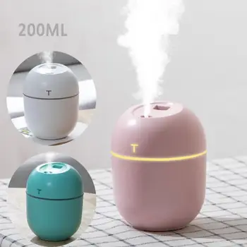 

Ultrasonic Mini Air Humidifier 200ML Aroma Essential For Home with Fogger Mist Maker Lamp Diffuser USB Car Oil Night LED B5M3