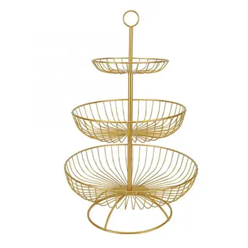 

Candy Dish Household Living Room Modern 3-Tier Fruit Dish Plate Storage Basket Tray Tableware Fruit Basket