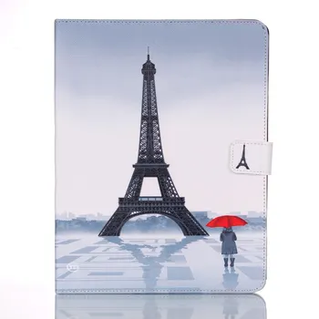 

New Fashion Painted Leather Case For ipad 5 6 model A1474 A1475 A1567 Smart Cover for ipad air 1 2 9.7 inch tablet case+Gift