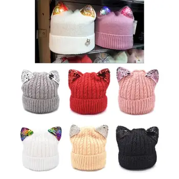

Light up Hat Beanie LED Christmas Hat for Kids Girls Boy Novelty Funny Hat Children Winter Warm Cap Gifts