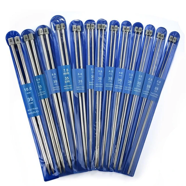 Sizes 2mm To 10mm Metal Knitting Needles Crochet Hook Weave Crochet Needles  Cute