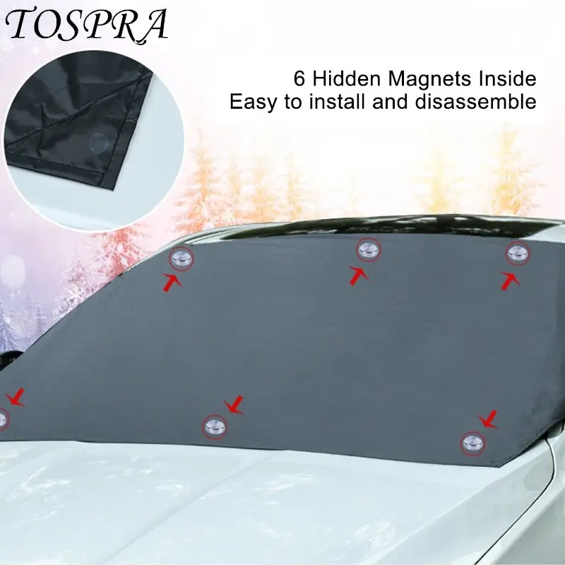 

New Front Car snow cover Car Magnetic Sunshade Cover Car Windshield Snow Sun Shade Waterproof Protector Cover Car Front Cover