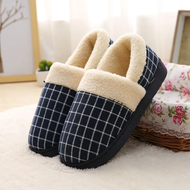 

Home quan bao gen Foot-closed Have with Heel Couples Hair Cotton Slippers Winter Women's Warm Time of Childbirth Indoor Thick Bo