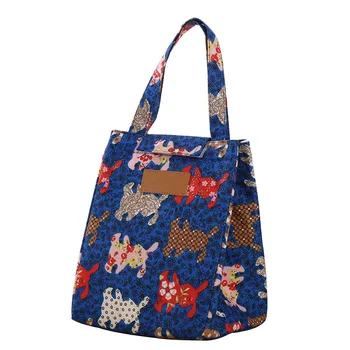 

Cooler Oxford Cloth Food Container Bento Pouch Lunch Bag Tote Carrying Outdoor Portable School Camping Insulated Handbag Picnic