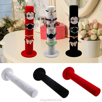

Velvet Jewelry Rack Bracelet Watch Chain Organizer Holder Vertical Display Stand Au08 20 Dropship