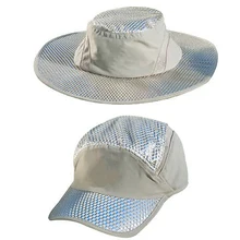 

Round Cap Fisherman Hat Ice Cap Sunscreen Cooling Ice Cold Hat Air Conditioning Cap Sun Hat Anti-ultraviolet Arctic Cap