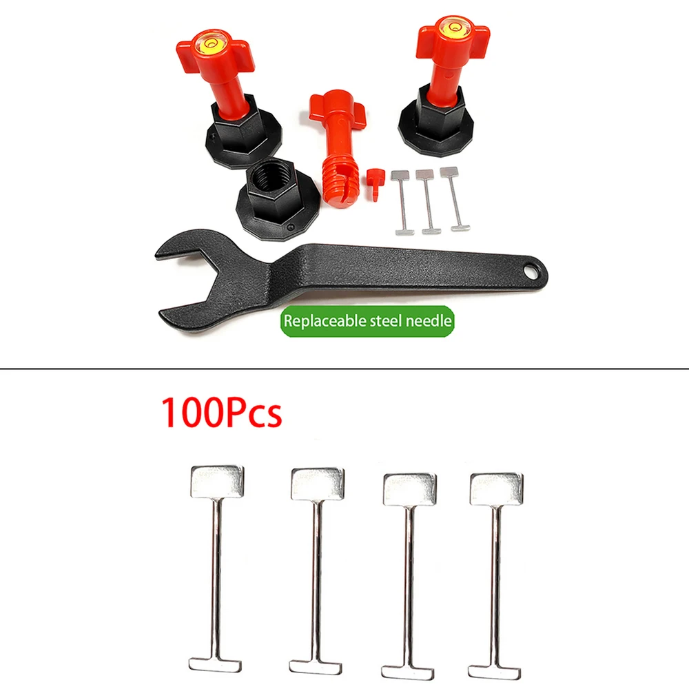 

New Leveling System Locator Spacer Plier With Replaceable Steel Round Needles Level Wedges Alignment Tile Spacers For Wall Tile