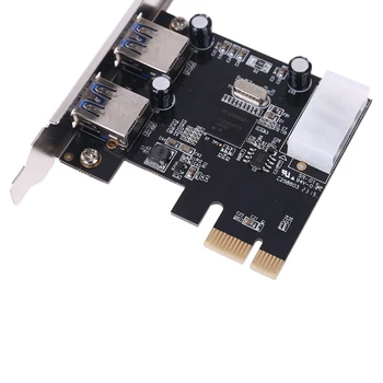 

PCI-E PCI Express Dual Port USB 3.0 HUB Expansion Card Adapter Profile Bracket
