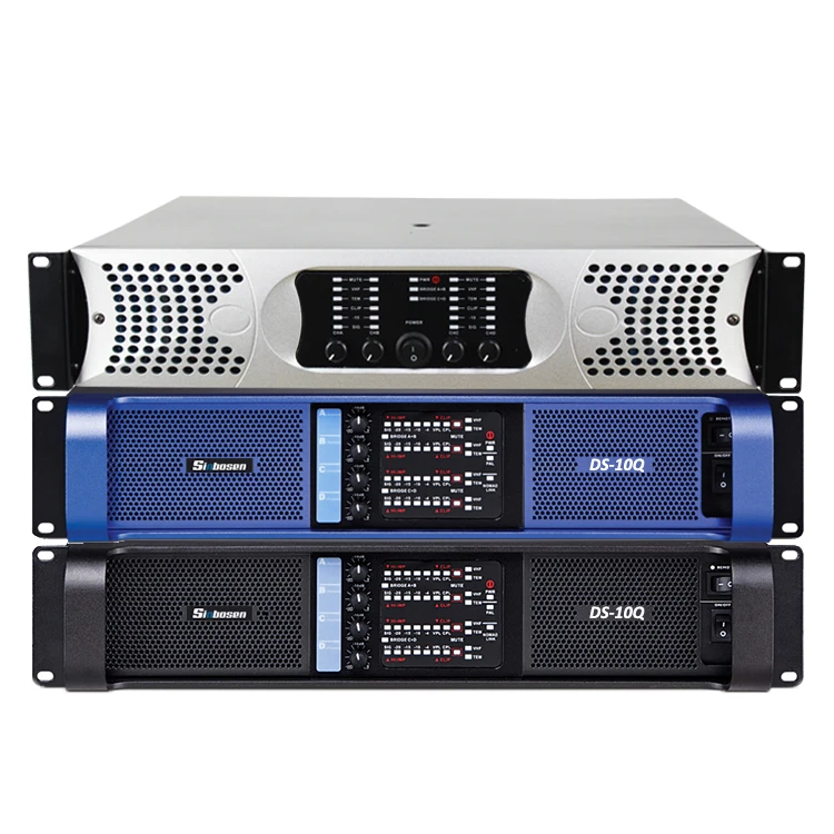 Professional 4 Ch 5000 Watt Dj Amplifier Board Ds10q Stereo Audio Power Amplifier For Dual 15