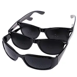 3 стиля унисекс Уход За Зрением штырьковые очки с отверстиями для глаз упражнения Зрение Улучшение пластика естественное заживление дешево
