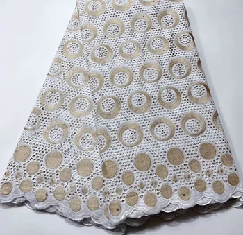 

LACE Cheap High Quality African Lace Fabric Embroiderey Swiss Voile Lace In Switzerland Eyelet Holes Cotton For Party ASH070