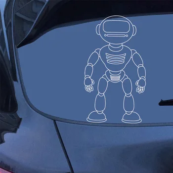

Fun Robot Auto Sticker For Truck Window Bumper Auto Suv Door Laptop Kayak Vinyl Decal
