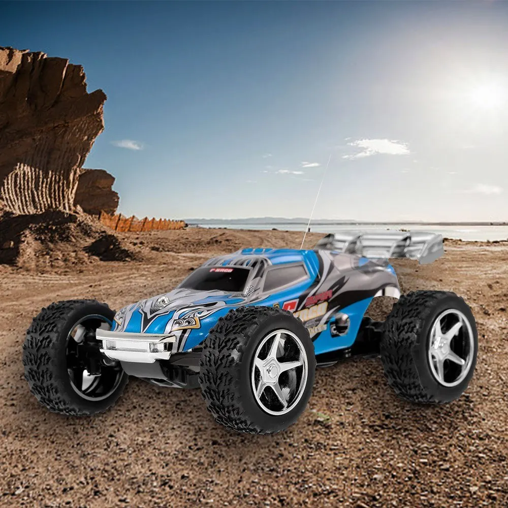 WLtoys 1/32 2WD 25 км/ч высокоскоростной мини RC гоночный автомобиль внедорожный гусеничный для детей начинающих - Цвет: Синий