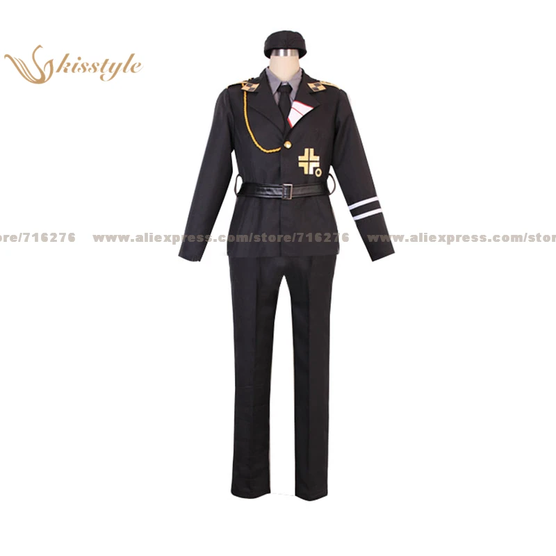 Kisstyle модная одежда APH Hetalia: ОСС мощная Пруссия Гилберт СС униформа косплей костюм