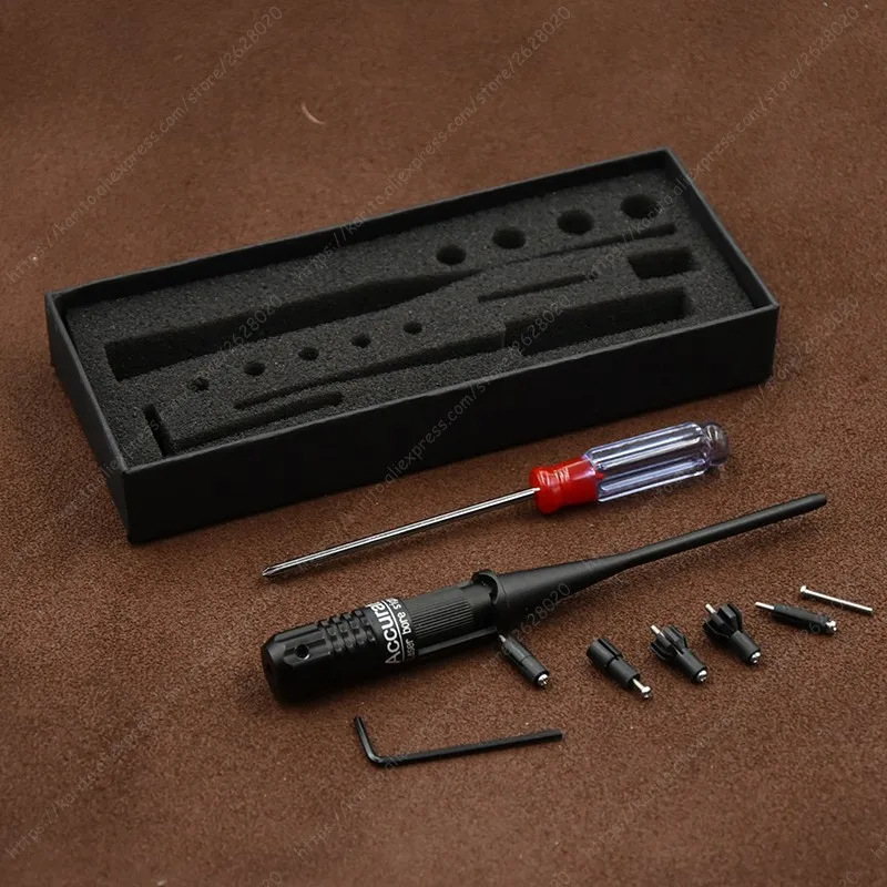 Rot Laser Boresighter Bore Sight Kit für .177 bis .50 Kaliber mit Schalter&Akku 