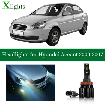 

Xlights For Hyundai Accent 2001 2002 2003 2004 2005 2006 2007 Led Headlight Bulb Low High Beam Lamp Headlamp Light Accessories