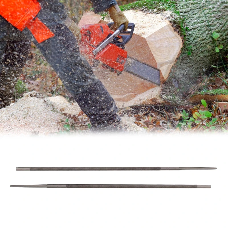 12pcs/set 3/16in (4.8mm) Chainsaw File Set Manual Chain Saw Blade