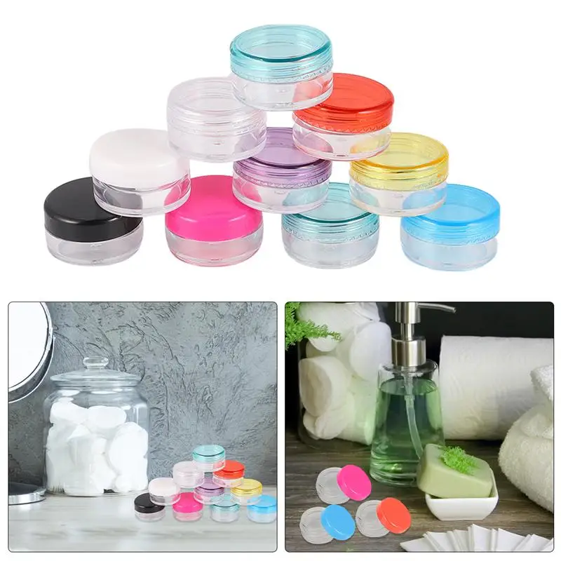 

50/100pcs 5g Empty Makeup Boxes Cream Containers Makeup Lotion Torage Jars Empty Cosmetics Storage Boxes (Assorted Color)