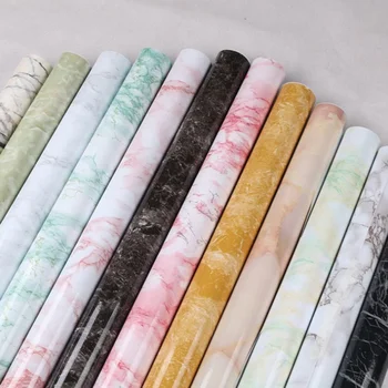 

60*100cm Kitchen Backsplash Wallpaper Stickers Self Adhesive Aluminum Foil Oil Proof Wall Stickers