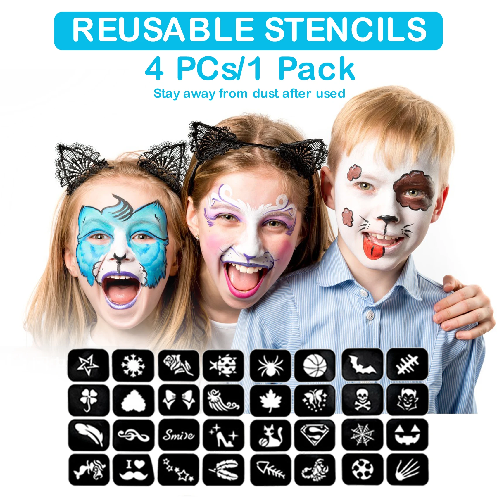 20 шт. набор для рисования лица губка тела цвет женский двусторонний шпатель