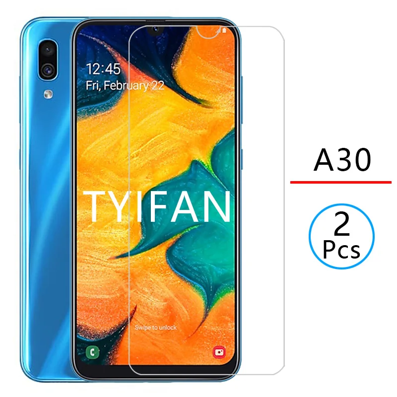 

tempered glass phone case for samsung a30 cover Protective Accessories on galaxy a30 a 30 30a SM-A305F screen protector film 6.4