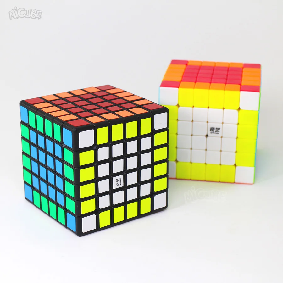 6x6 Головоломка Куб Qiyi Qifan S 6x6x6 кубик Скорость 6 слоев Черный Stickerless Cubo Magico игровой куб игрушка для детей