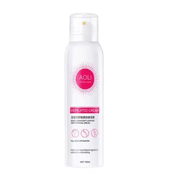 

Painless Depilatory Cream Smooth Skin Body Hair Removal in Mousse Foam Cream Spray Bottle T4U7