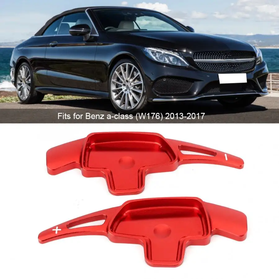 Красный Руль весло сдвиг расширение подходит для Mercedes-Benz CLA CLS GLA рулевые колеса авто аксессуары