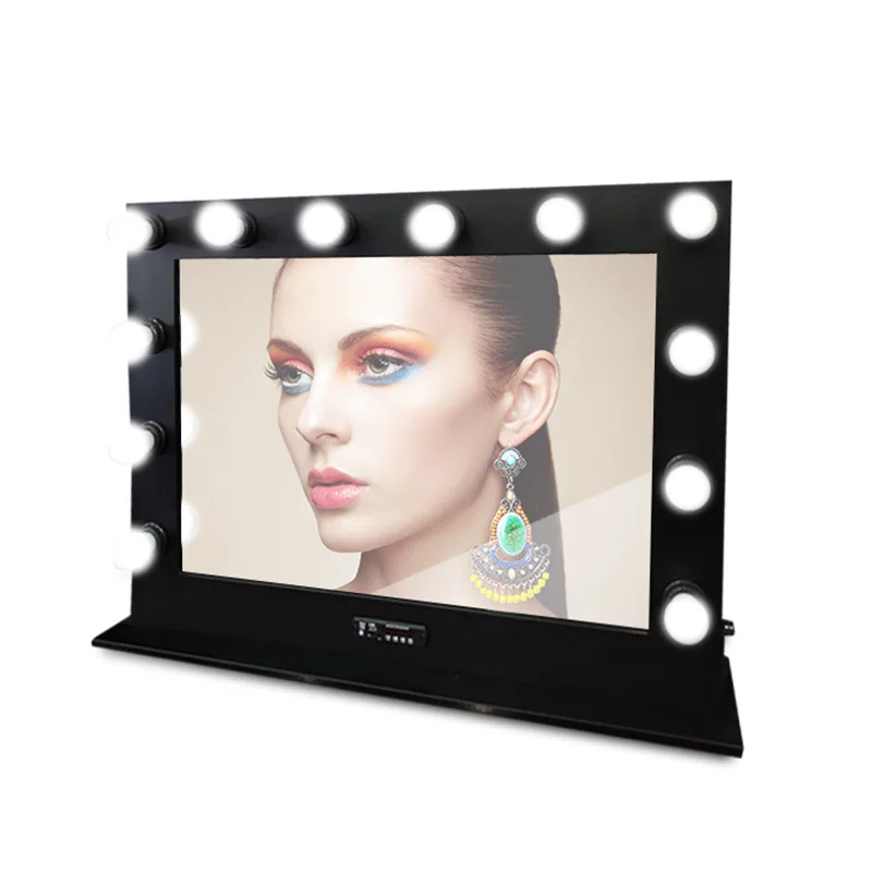 

LED Bluetooth Multi-functional Makeup Mirror Smart Vanity Mirror Professional Makeup Desktop Vanity Mirror with Light Wholesale